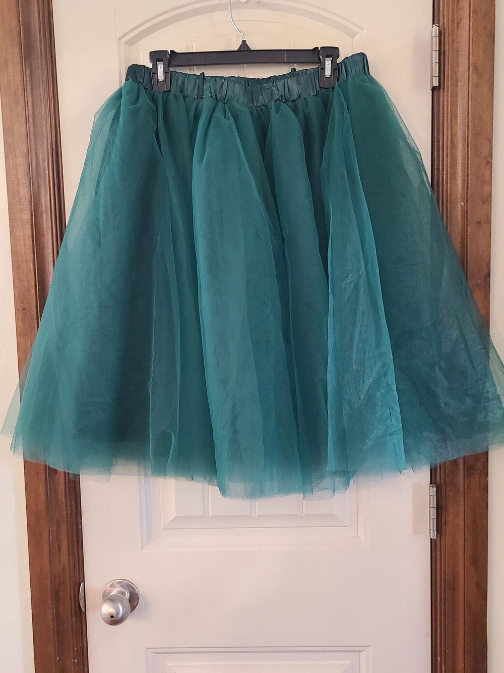 Women’s Emerald Green Tulle Midi Skirt Size L